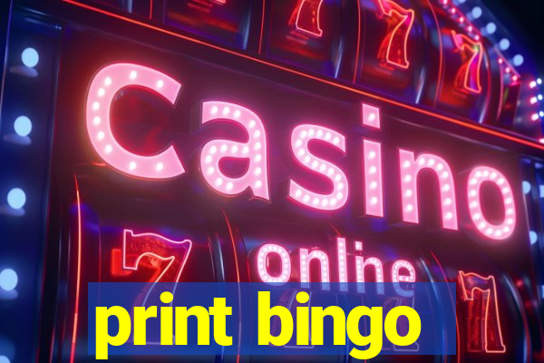 print bingo